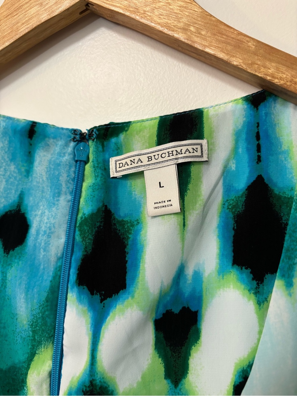 Dana Buchman Multicolor Print Sleeveless Top, Size L - Picture 5 of 6